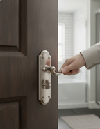 Premium Lever on Backplate Bathroom Lock - Multiple Variants Available for Enhanced Security