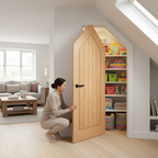 Premium Made-to-Measure Angled Under-Stair Cupboard with FD30 Fire Door for Enhanced Safety and Style - Image 2