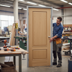 Premium Internal Door with Genuine Oak Raised Mouldings for Elegant Home D?or - High-Quality Professional Grade for Industrial and Commercial Appl...