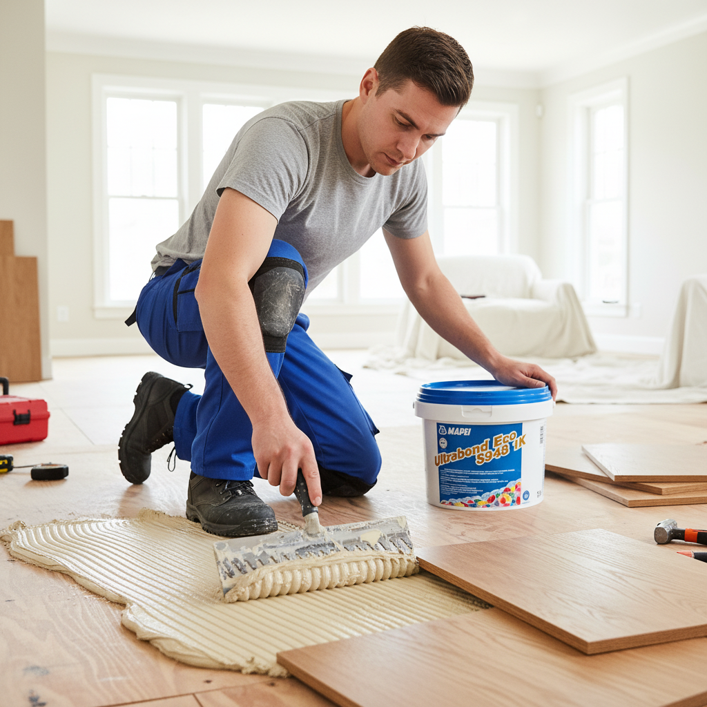 Premium 15kg Eco 1K Wood Adhesive - High-Performance Solvent-Free Flooring Adhesive for Engineered and Solid Wood