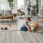 Premium 8mm Laminate Flooring with Bevelled V-Grooved Edges for Authentic Wood Look and Water-Resistant Protection