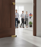 Premium Pattern Door Stop without Rose - Available in 3 Finishes for Versatile Use