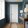 FD30 Fire Rated White Internal Primed Temple Door, Solid Engineered Timber Core