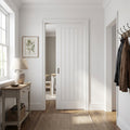 Internal Cottage Pocket Door Set 100mm White Primed Framed 1 Panel