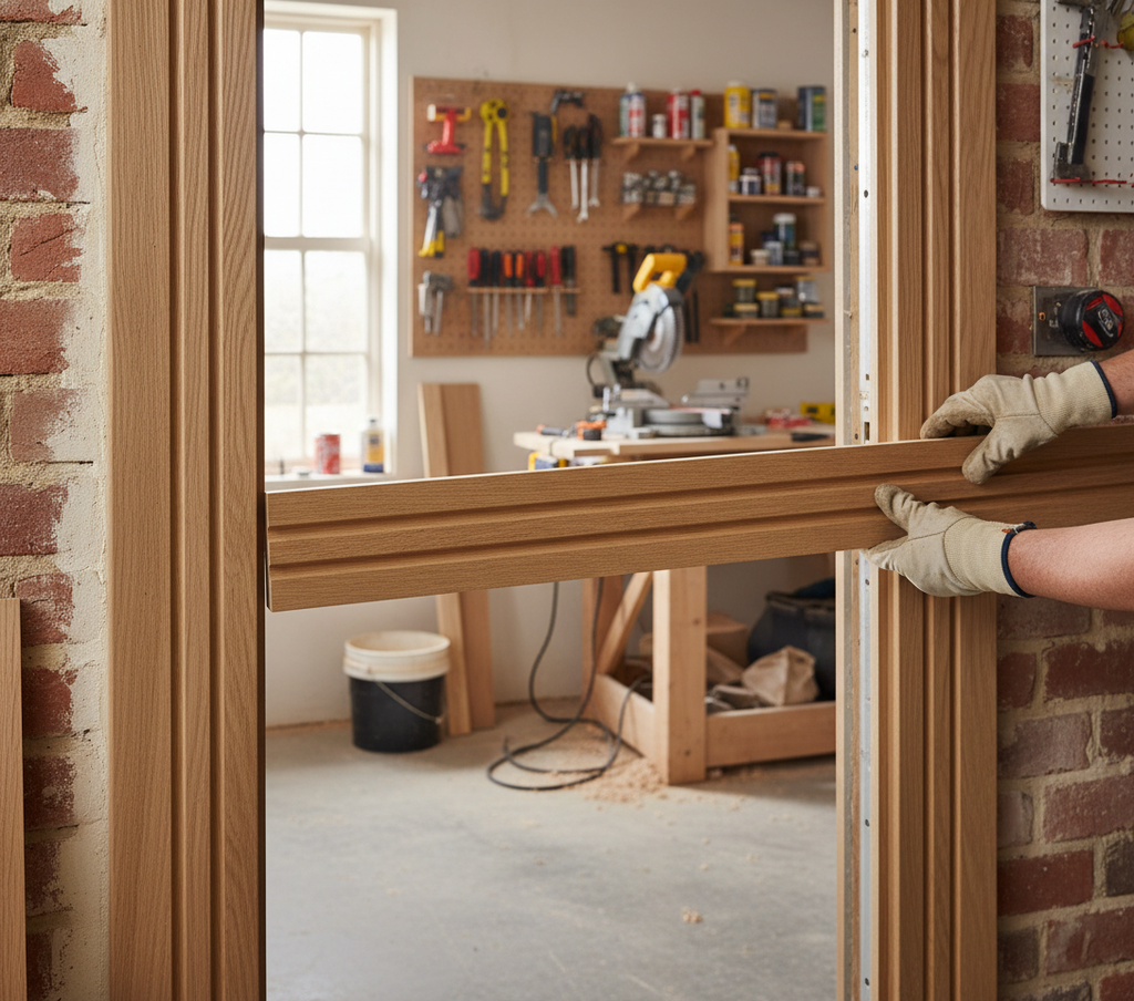 Premium Solid Oak Architrave 3" - Unfinished Moulded Profiles for Doors with Double Sets and Custom Sizes