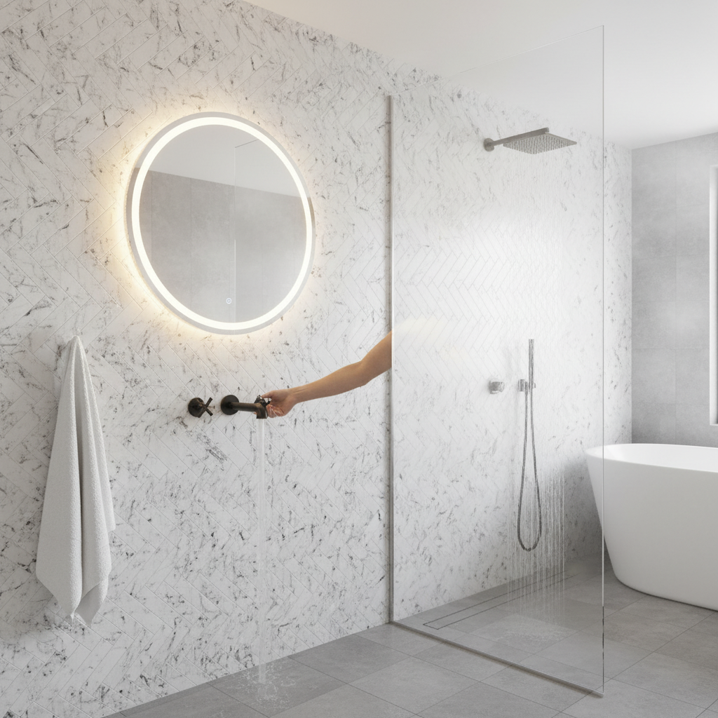 Premium Herringbone Marble Waterproof Wall Panelling for Elegant Interiors - High-Quality Professional Grade for Industrial and Commercial Applicat... - Image 2