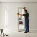 Premium Shaker Style Clear Glazed Door with Solid Core for Strength and Stability - 10 Year Warranty