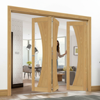 Premium Clear Glazed Bi-Folding Room Divider with Top Hung System and Multiple Configurations for Seamless Spaces