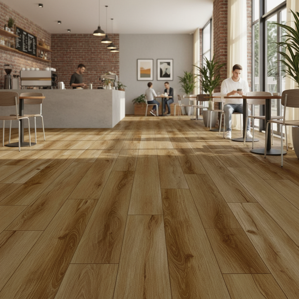 Premium Rigid Core Vinyl Flooring 5mm - Embossed UV Coated for Durability and Style