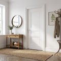 Internal White 3 Panel Door, Primed Finish, Solid Engineered Timber Core