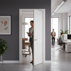 Premium Internal White Textured 4 Panel Square Top Door - Fully Finished for Easy Installation - Image 2