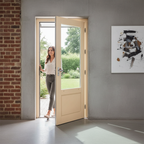 Premium Custom Made External Door with Merbau Hardwood Construction and Ventilation Slots