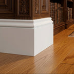 White Primed Ogee Skirting Board 2400mm x 125mm x 18mm