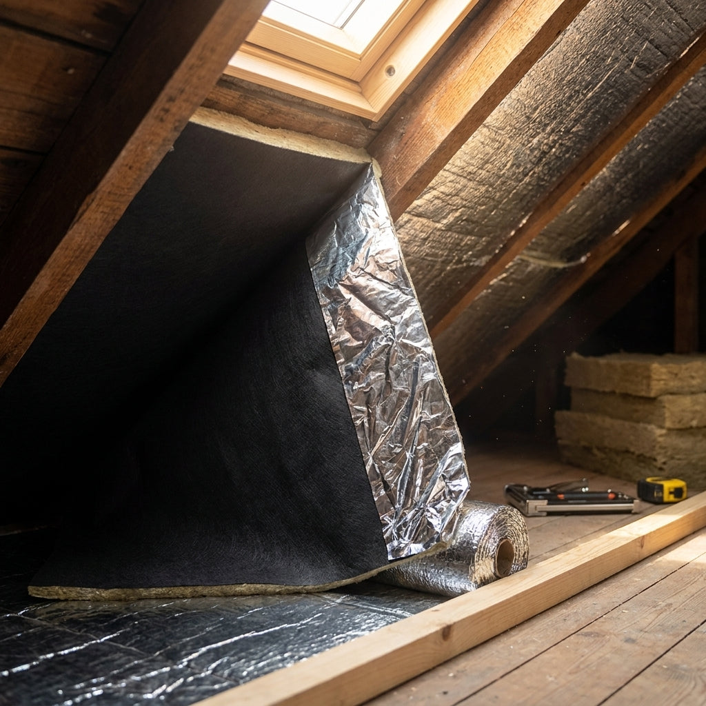 3mm Combi Wood and Laminate Flooring Underlay for 10m² Coverage - detail view
