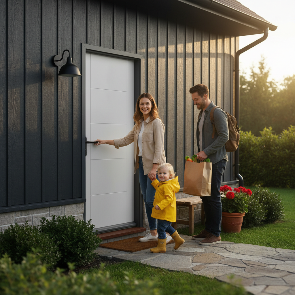 Premium External White Painted Composite Solid Door with Custom Trimming and Lifetime Guarantee - Image 2