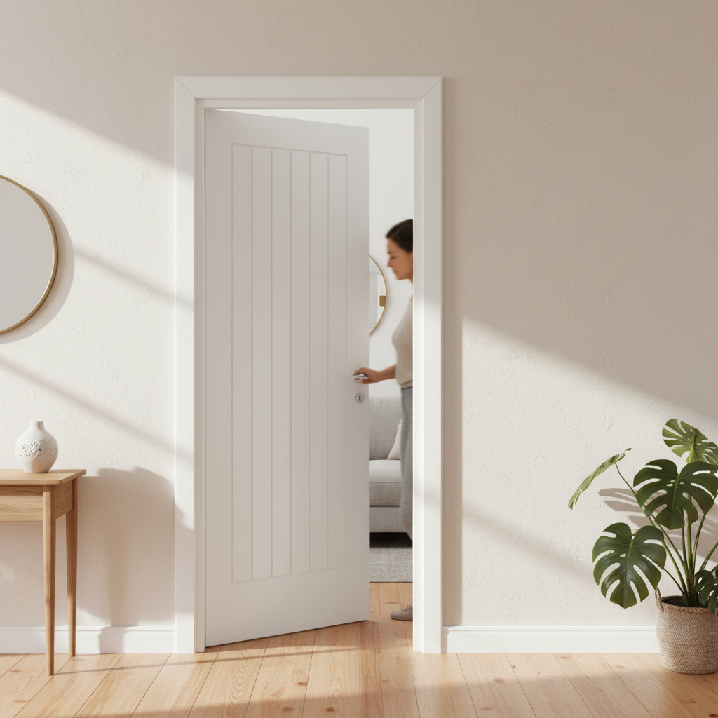 Premium Internal Primed Cottage 1 Panel Made-to-Measure Door - Custom Sizes for Perfect Fit
