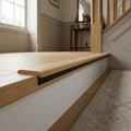Lacquered Oak End Profile Door Bar, 990mm Length, Solid Construction