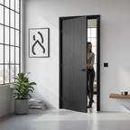 Premium Charcoal Internal Door with Modern Design and Solid Core Construction - Ready to Hang for Quick Installation