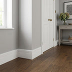 White Primed Grooved Architrave 2.1m 5 Pack, 75mm Wide, 18mm Thick