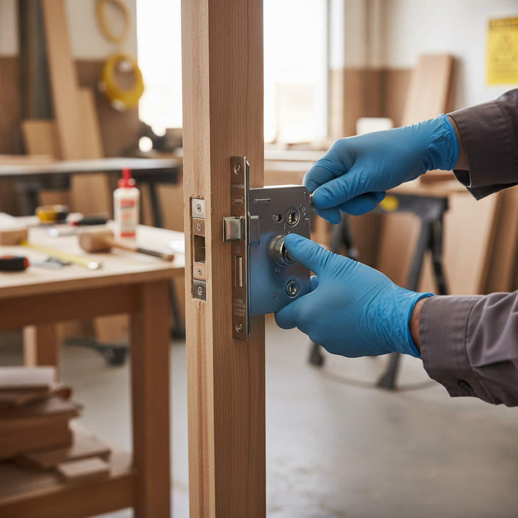 Premium 65mm Mortice Bathroom Lock - Polished Nickel Finish with Adjustable Strike Plate and Rotalatch Mechanism