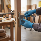 Premium 65mm Mortice Bathroom Lock - Polished Nickel Finish with Adjustable Strike Plate and Rotalatch Mechanism