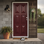 Premium Custom Made 6 Panel External Door with Solid Hardwood Construction and Choice of RAL Colors