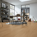 Premium 12mm Water-Resistant Laminate Flooring with Oak Effect for Elegant Interiors
