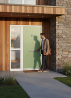 Premium Heavy Duty Flush External Fire Door Set with Sidelight, 30 Minute Fire Resistance and Multipoint Locking System