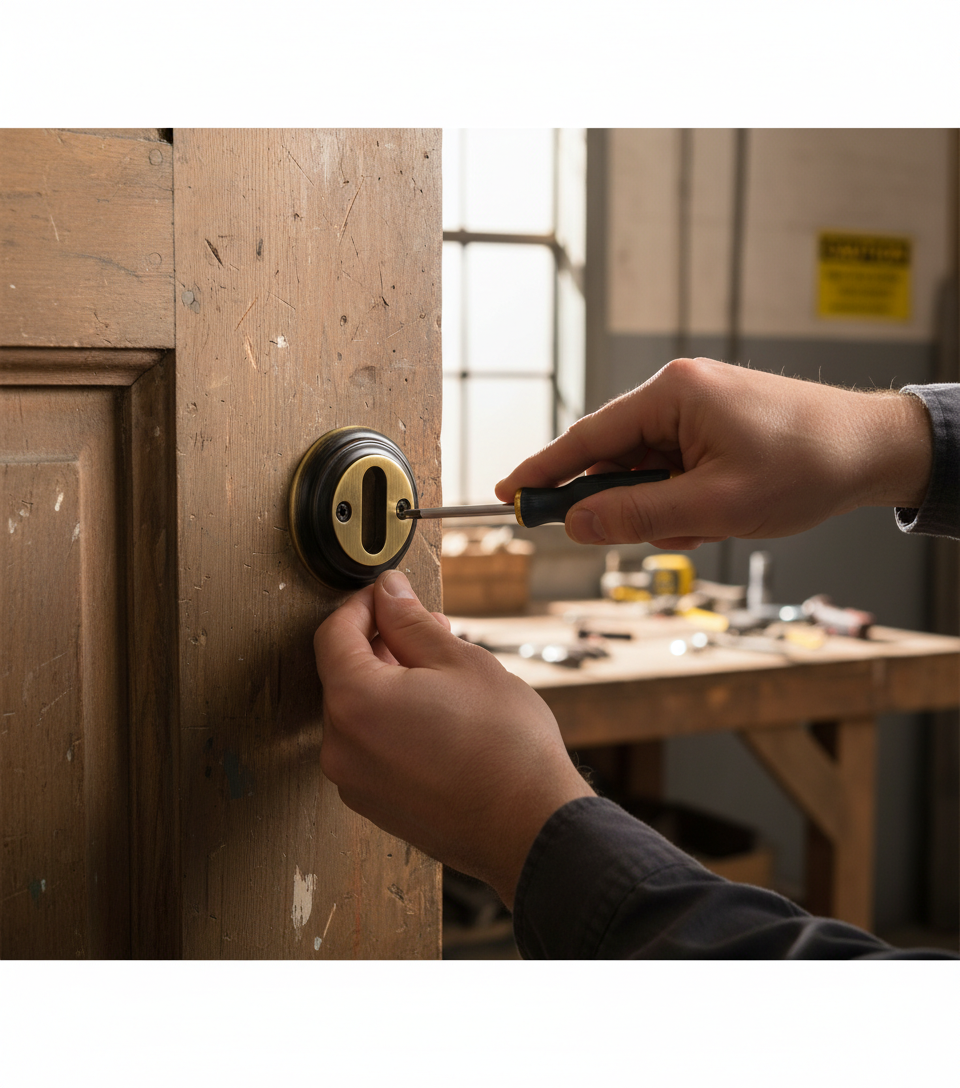 Premium Standard Profile Escutcheon - 45mm Dimension for Secure Lock Installation