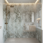 Premium Waterproof Wall Panelling with Neutral Marble Effect - 2420 x 1200mm for Elegant Spaces - Image 2
