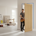 Premium Fully Finished Oak Internal Door with Cottage Style Design and Extra Thick 18mm Lippings