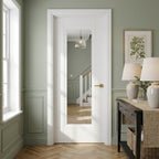Internal White Door Made-to-Measure Primed Finish with 1 Light Clear Glass