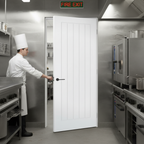 Premium 5-Panel Fire Door with Engineered Construction and 30-Minute Fire Rating
