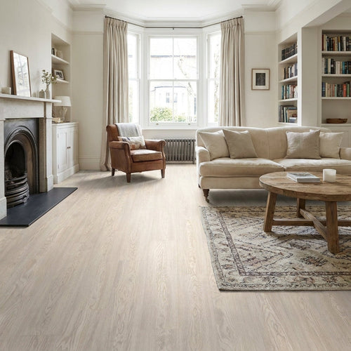 10mm Water-Resistant Oak Laminate Flooring - Wistful Light Finish