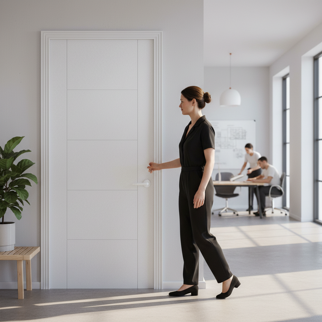 Premium Internal White Primed Parma Door with Semi-Solid Core for Complete Privacy and Easy Finishing