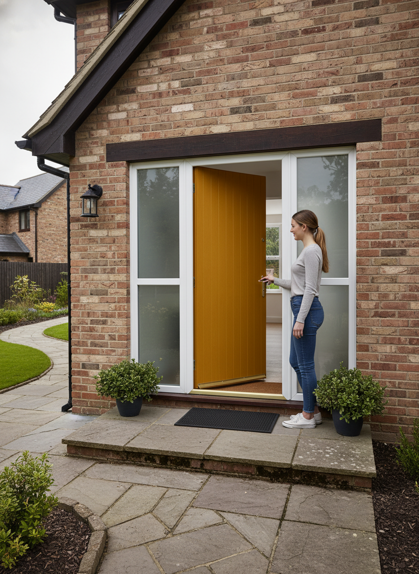 Premium Oak Tongue and Groove External Fire Door Set with Sidelight - 30 Minute Fire Resistance and Versatile Color Options