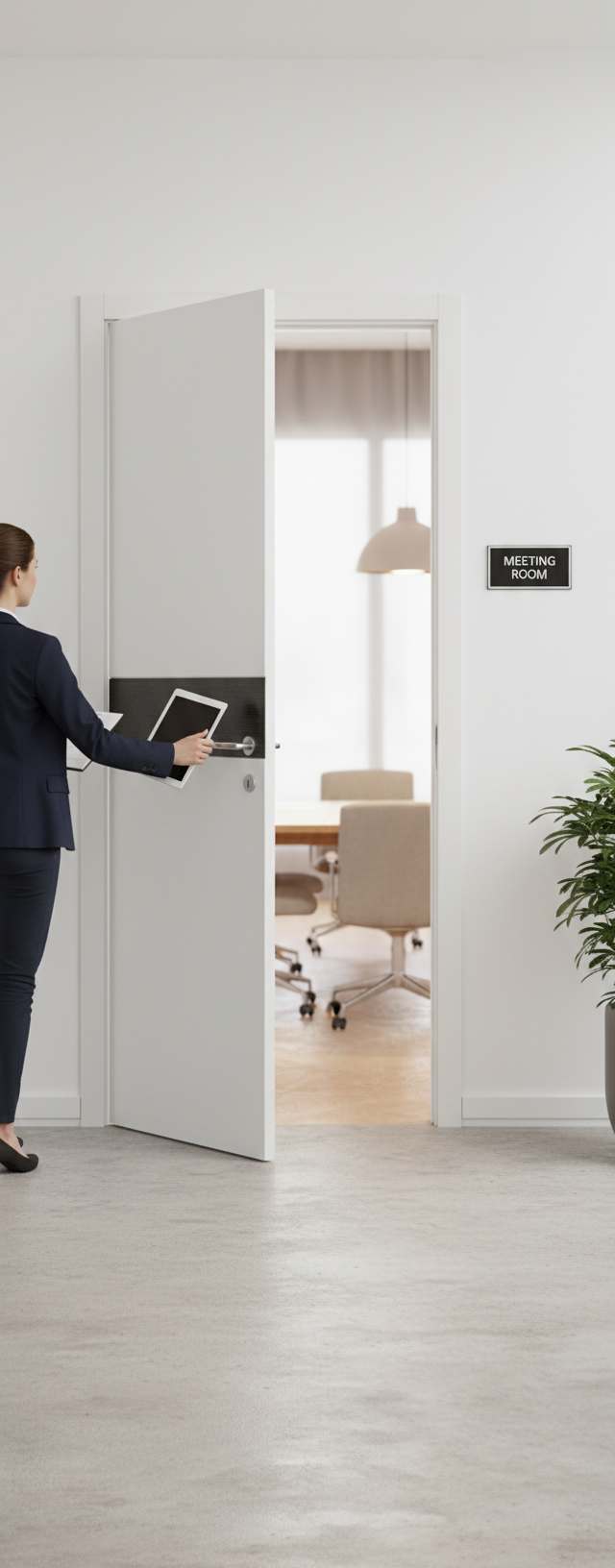 Premium Internal White Door with Dark Grey Insert - Modern Design, Factory Finished, Ready to Hang