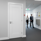 Premium 1 Panel Internal Fire Door with Decorative Mouldings, Solid Core Construction, and 30-Minute Fire Rating