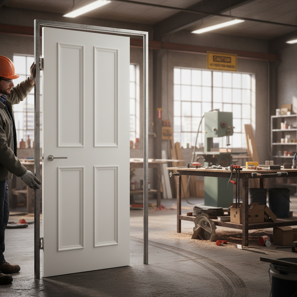 Premium Internal White Primed Fire Door with Solid Core and Classic Design for Enhanced Durability and Style