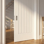 Internal Cottage Pocket Door Set 100mm White Primed Framed 1 Panel - detail view