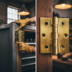 Premium 76mm (3'') Ball Bearing Hinge with Polished Brass Finish for Durable Door Hardware