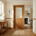 Internal Oak Door, Fully Finished, Farley Design, Half Light Clear Glass