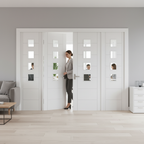 Premium Internal Clear Glass Sidelight Room Divider Set with Modern Design and Easy Installation - Image 2