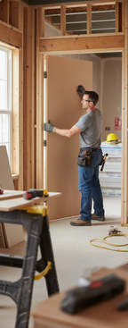 Premium High-Density Fiberboard Flush Internal Door with Honeycomb Core for Enhanced Durability and Customizable Fit