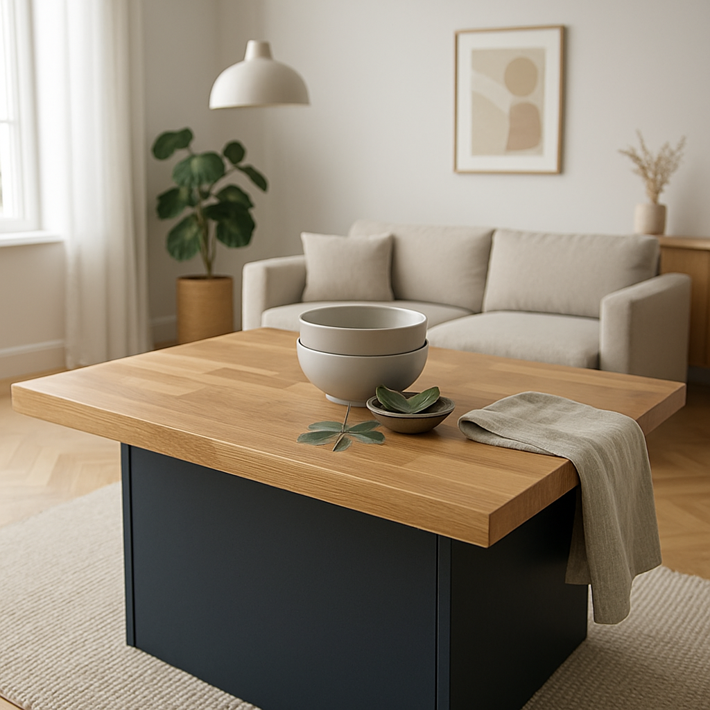 Solid 18mm Finger-Jointed European Oak Furniture Board, 2.40m Length