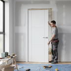 Premium Internal White Trent Door - 3 Panel Design, Semi-Solid Core, Primed for Final Finish