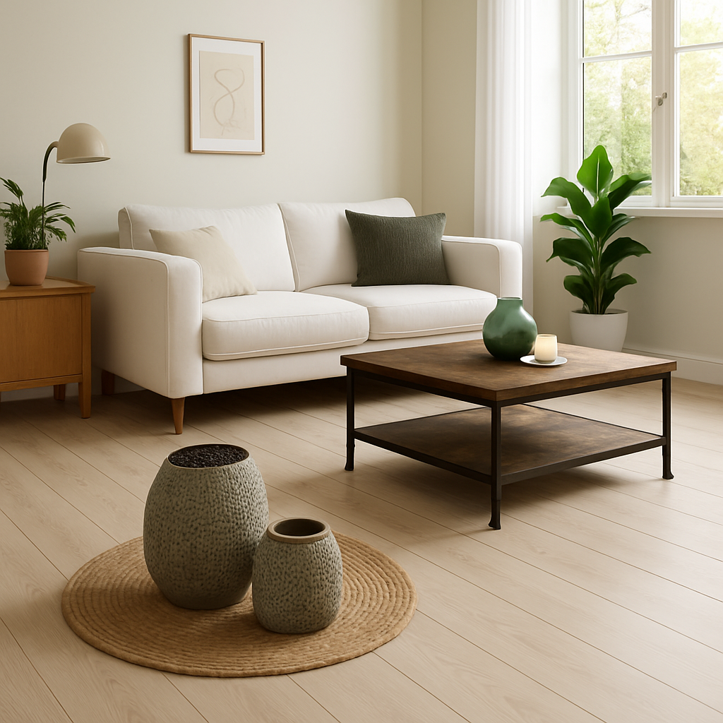 Water Resistant 7mm Laminate Flooring in Valencia Pine Wood Essence