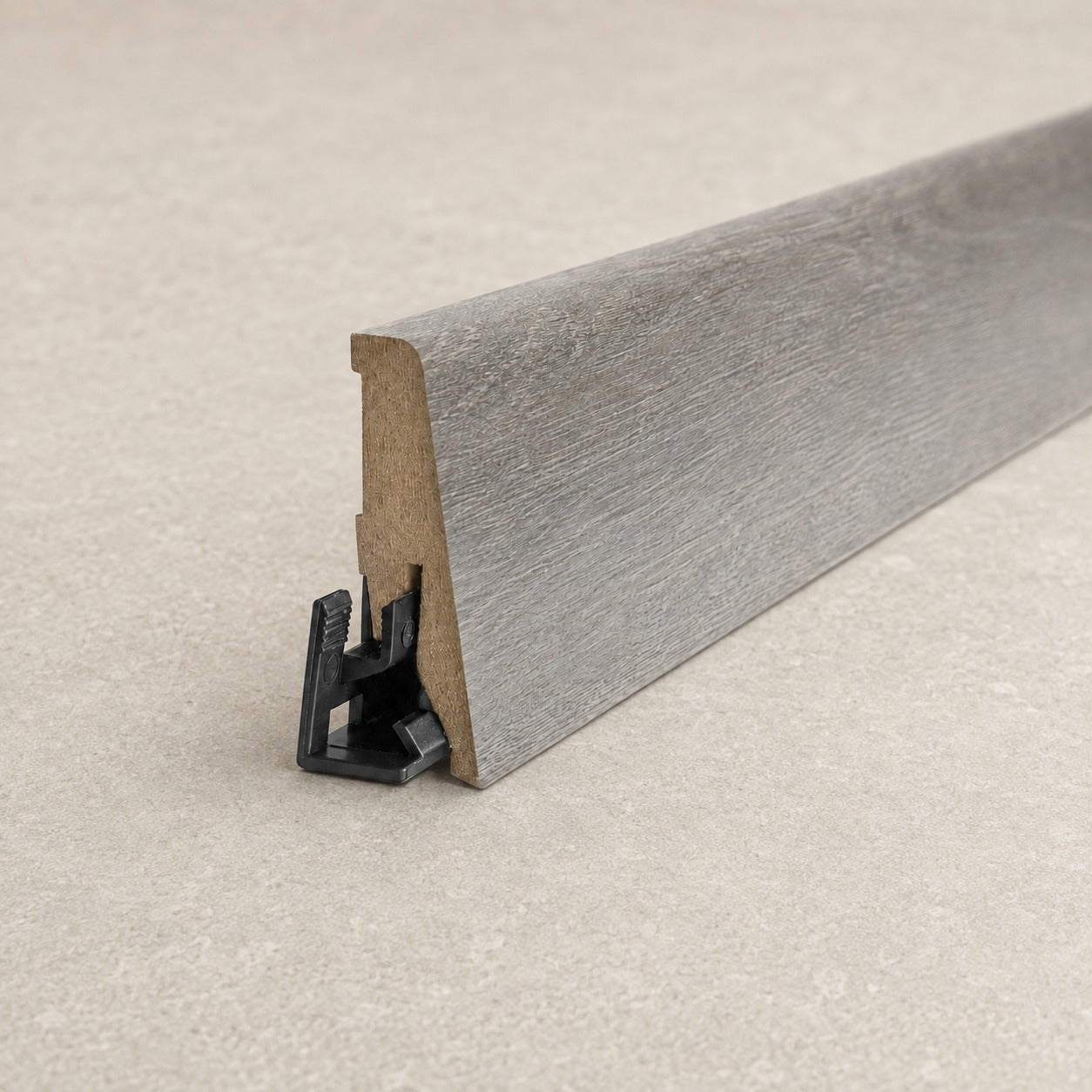 High Gloss Skirting Board Stave Oak 2400mm x 58mm x 19mm