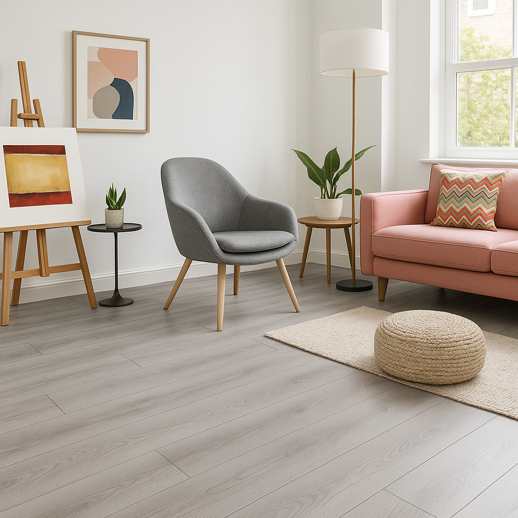 Grey Oak Standard Plus 7mm Laminate Flooring for Stylish Interiors