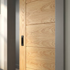 Internal Pocket Door Set, Oak, Fully Finished, Framed, Solid Core - detail view